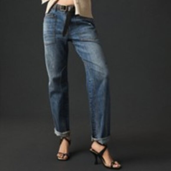 Pilcro Wanderer Cuffed Relaxed-Leg Jeans (Anthropologie) Size 31 - Picture 7 of 7